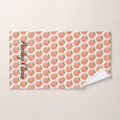 Pfirsichfarbenes sauberes handtowel handtuch (Handtuch)