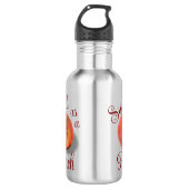Pfirsichflasche Edelstahlflasche (Vorderseite)