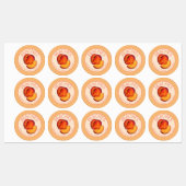 Pfirsichfrüchte Zuhause Canning Pfirsiche Etiketten (Blatt)