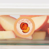 Pfirsichfrüchte Zuhause Canning Pfirsiche Etiketten (Befestigt)