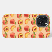 Pfirsichfruchtmuster iPhone Hülle (Rückseite (Horizontal))