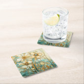 Pfirsichgarten 3 rechteckiger pappuntersetzer (Vor Ort)