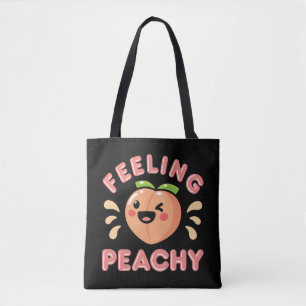 Pfirsichgefühl Pfirsich Pfirsiche Sommerfrucht Tasche