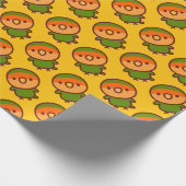 Pfirsichgesichtchen Unzertrennlicher Geschenkpapier (Ecke)