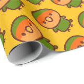 Pfirsichgesichtchen Unzertrennlicher Geschenkpapier (Rolleneckpunkt)