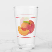 Pfirsichglas Glas (Vorderseite)