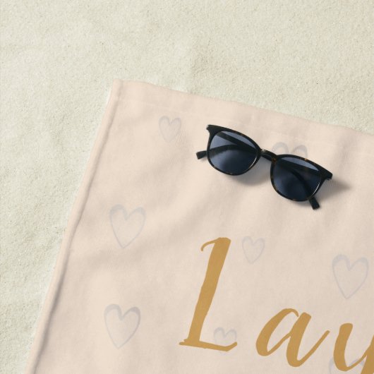 Pfirsichglas Strandtuch (Beispiel)