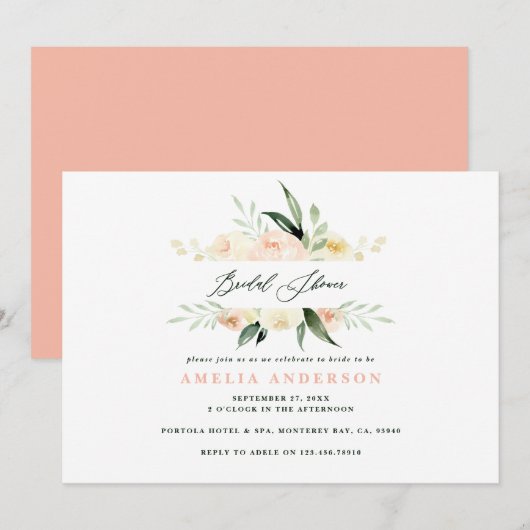 Pfirsichgrünes Brautparty (Vorne/Hinten)