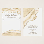 Pfirsichhalskarte (Vorne & Hinten)