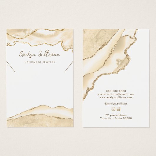 Pfirsichhalskarte (Vorne & Hinten)