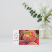 Pfirsichholz Visitenkarte (Stehend Vorderseite)