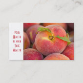 Pfirsichholz Visitenkarte (Vorderseite)