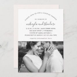 Pfirsichkaffee Dusche Foto Einladung