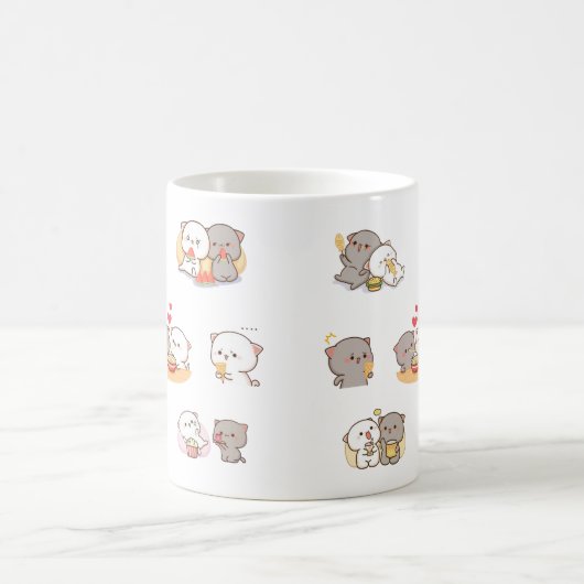 Pfirsichkatze Kaffeetasse (Mittel)