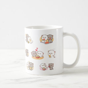 Pfirsichkatze Kaffeetasse