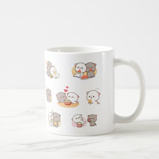 Pfirsichkatze Kaffeetasse (Rechts)
