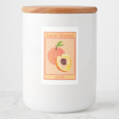 Pfirsichkleber Lebensmitteletikett (Vorderseite)