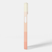 Pfirsichkoralle Orange Streifen Muster Case-Mate iPhone Hülle (Rückseite / Rechts)