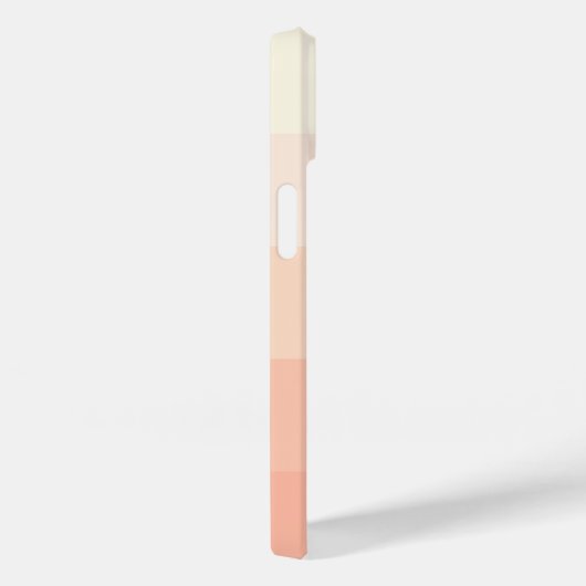 Pfirsichkoralle Orange Streifen Muster Case-Mate iPhone Hülle (Rückseite / Rechts)