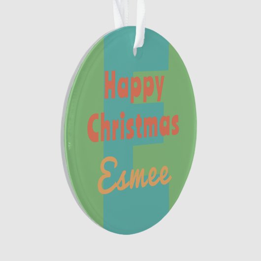 Pfirsichkoralle Ornament (Vorderseite)