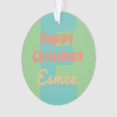 Pfirsichkoralle Ornament (Vorderseite)