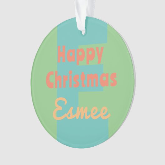 Pfirsichkoralle Ornament (Vorderseite)