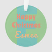 Pfirsichkoralle Ornament (Vorderseite)