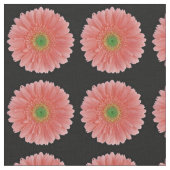Pfirsichkorallenrotes Gerbera-Gänseblümchen-Gewebe Stoff (Nahaufnahme)