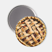 Pfirsichkuchen mit Extravaganter Kruste Magnet (Vorderseite/Rückseite)