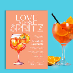 Pfirsichliebe auf den ersten Spritz Junggesellinne Einladung