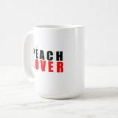 Pfirsichliebhaber Kaffeetasse (Vorderseite Links)