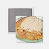 Pfirsichmagnet Magnet (Vorderseite/Rückseite)