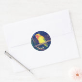 Pfirsichmarkierte Lovebird #1 Stickers (Umschlag)