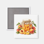 Pfirsichmarmelade Magnet   (Vorderseite/Rückseite)