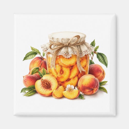 Pfirsichmarmelade Magnet   (Vorne)
