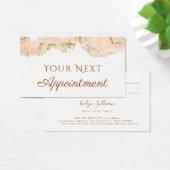 Pfirsichmarmor Design Terminkarte (Schreibtisch)