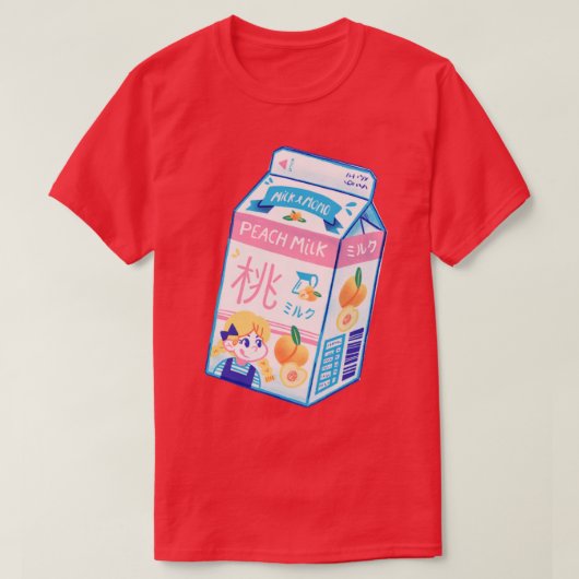 Pfirsichmilch T-Shirt (Design vorne)