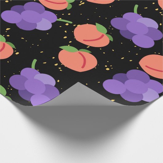 Pfirsichmuster Geschenkpapier (Ecke)