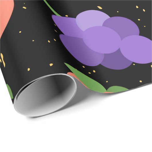 Pfirsichmuster Geschenkpapier (Rolleneckpunkt)