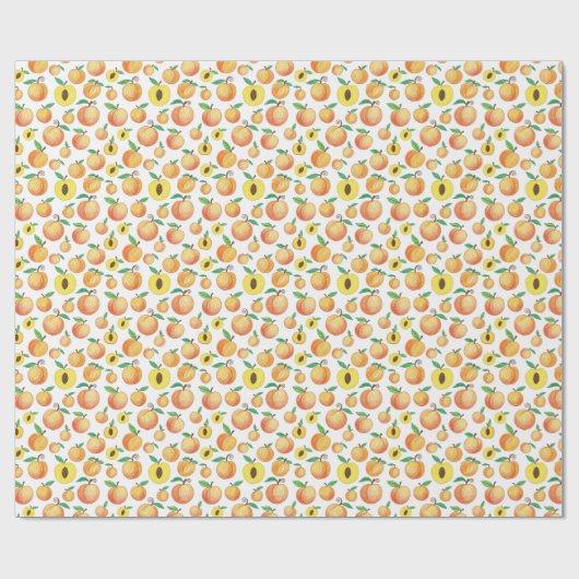 Pfirsichmuster Geschenkpapier (Flach)