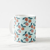 Pfirsichmuster-Malerei Vintage Kaffeetasse (Vorderseite Links)
