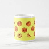 Pfirsichmuster-Tasse - Gelb Kaffeetasse (Mittel)