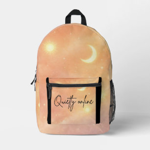 Pfirsichnebel und Wolkencreme AI Print Cut Sew Bag Bedruckter Rucksack