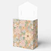 Pfirsichorange, rosa Grau, blumenreich Geschenkschachtel (Geöffnet)