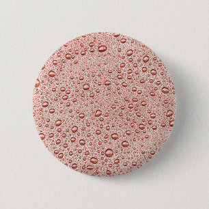 Pfirsichorangefarbene Wassertropfen Button