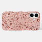 Pfirsichorangefarbene Wassertropfen Case-Mate iPhone Hülle (Rückseite (Horizontal))