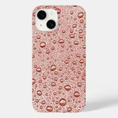 Pfirsichorangefarbene Wassertropfen Case-Mate iPhone Hülle (Rückseite)