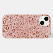 Pfirsichorangefarbene Wassertropfen Case-Mate iPhone Hülle (Rückseite (Horizontal))
