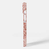 Pfirsichorangefarbene Wassertropfen Case-Mate iPhone Hülle (Rückseite / Links)