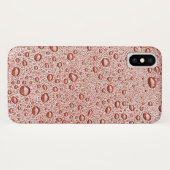 Pfirsichorangefarbene Wassertropfen Case-Mate iPhone Hülle (Rückseite (Horizontal))